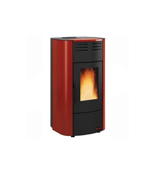 TERMOSTUFA A PELLET 'RAFFAELLA IDRO' 2.0 20,7 KW BORDEAUX