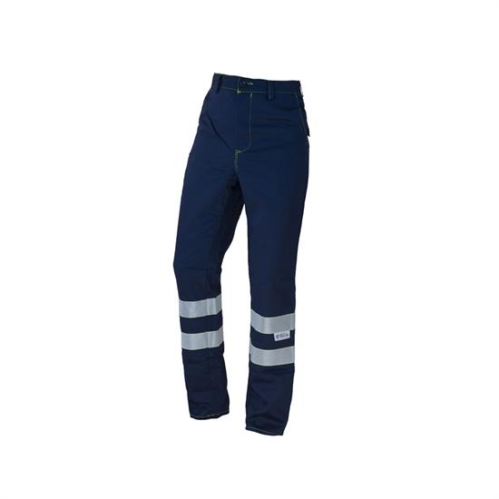 PANTALONE MULTINORMA C/BANDE BLU NAVY