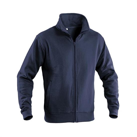 FELPA BLU NAVY ZIP INTERA