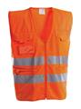 GILET AV ARANCIO C/BANDE