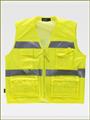 GILET GIALLO C/BANDE E TASCHE