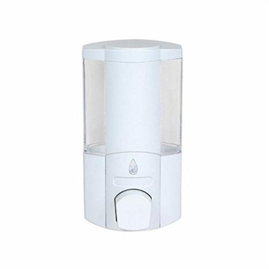 DISPENSER PER SAPONE LIQ.BIANCO 1 PULSANTE ACC.WC