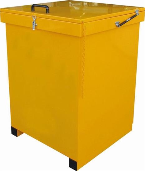 CONTENITORE PORTA BIG BAG C/PORTELLONE INCERNIERATO